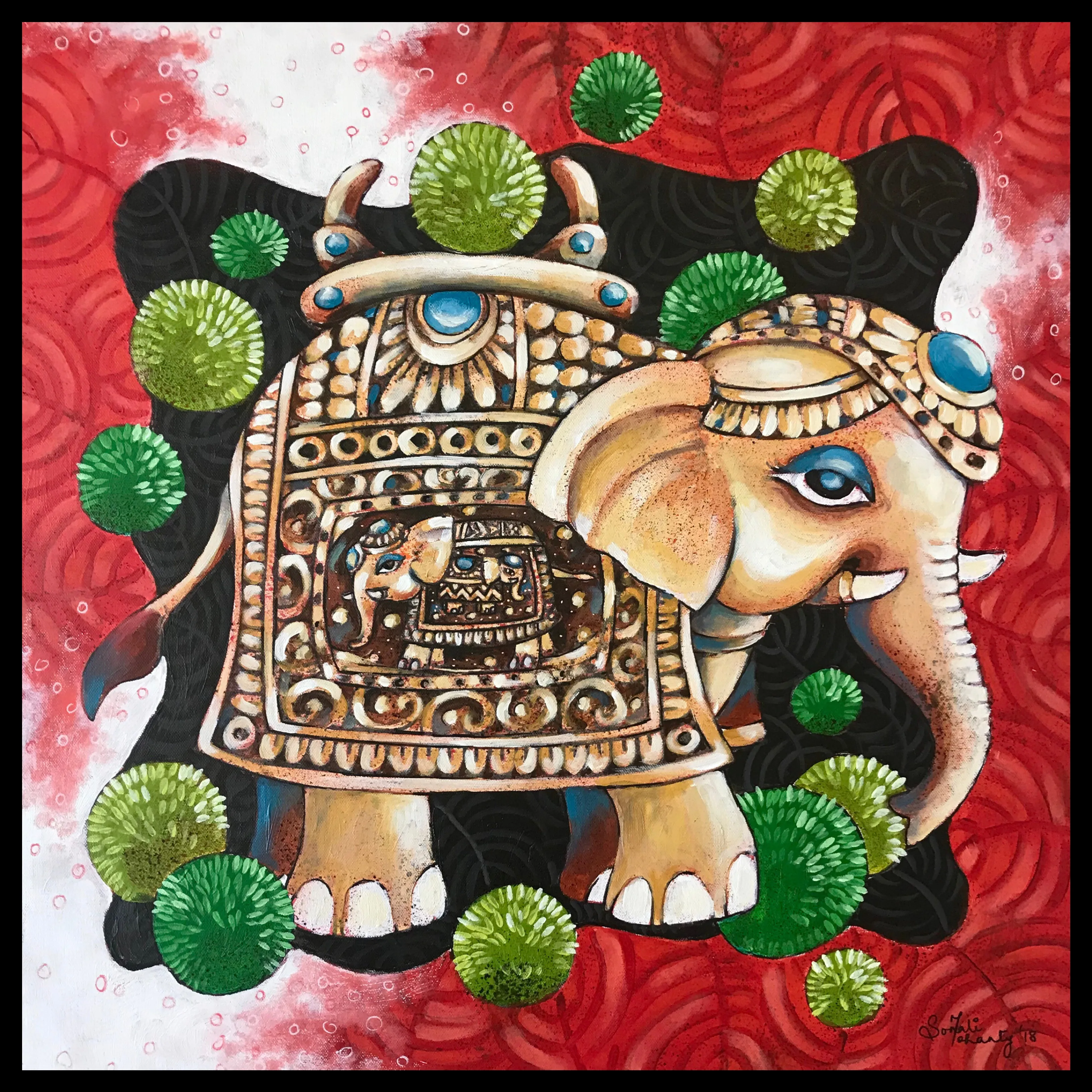 Mohanty Sonali Elaborate Elephants